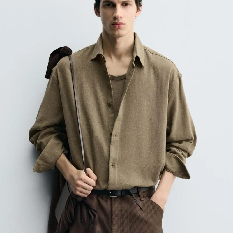 Camisa estructura mezcla de algodón