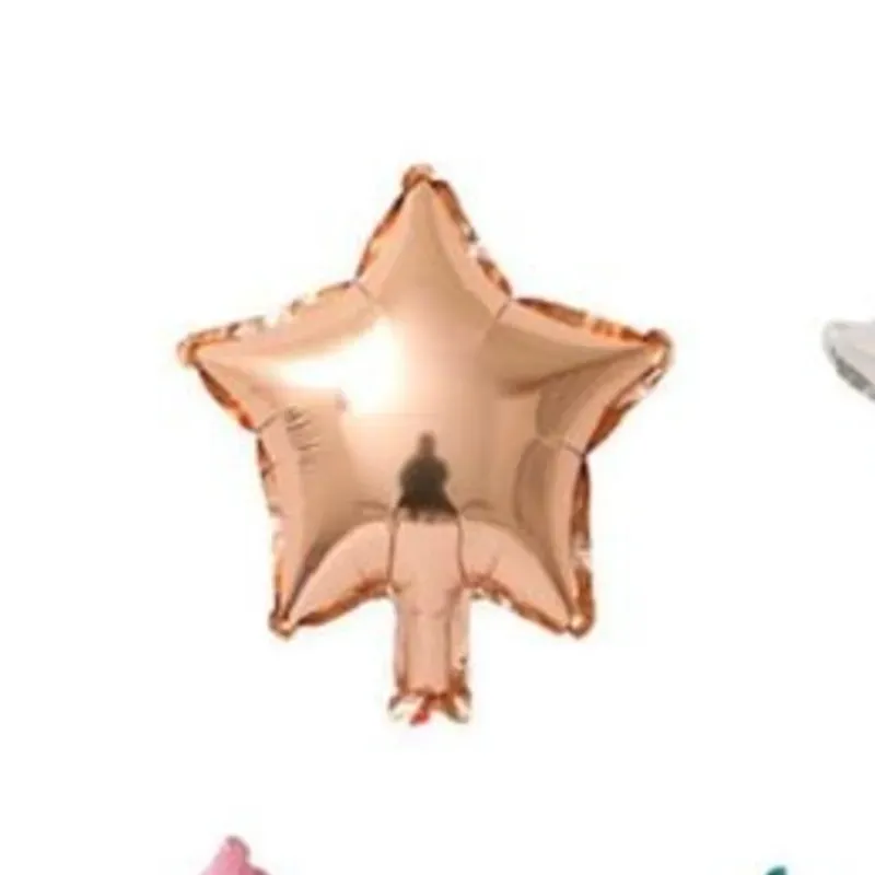 Globo estrella rosa oro 5"