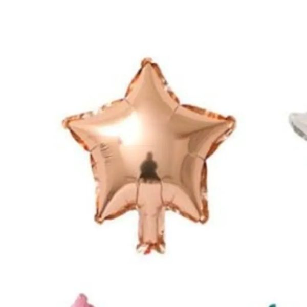 Globo estrella rosa oro 5"