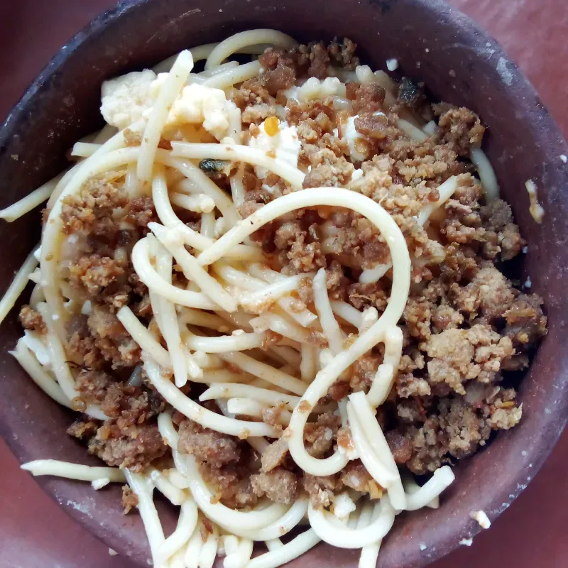 Espaguetis especial picadillo