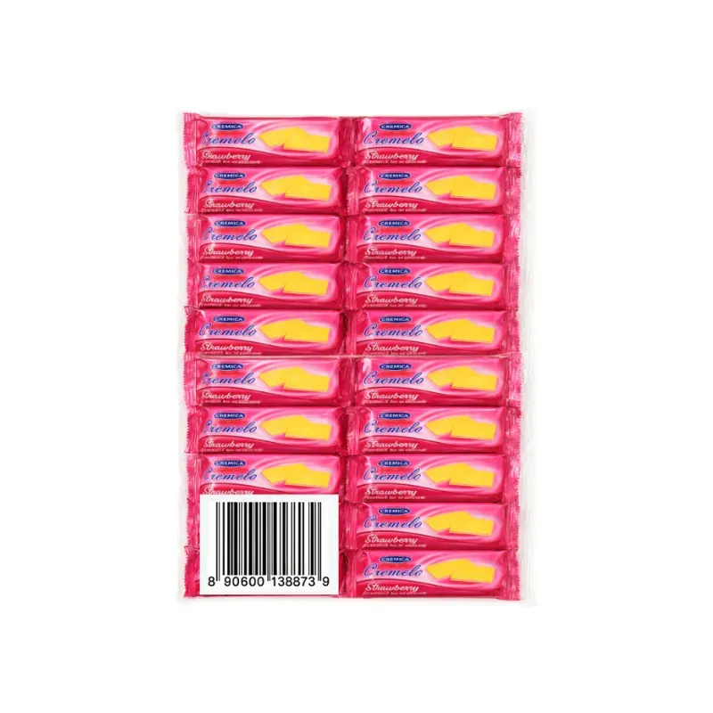 Galletas con crema sabor fresa Cremelo