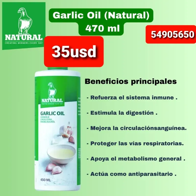 Aceite de ajo natural