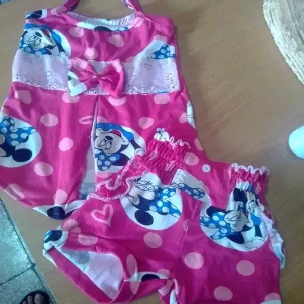 Juego de chort y blusa larga