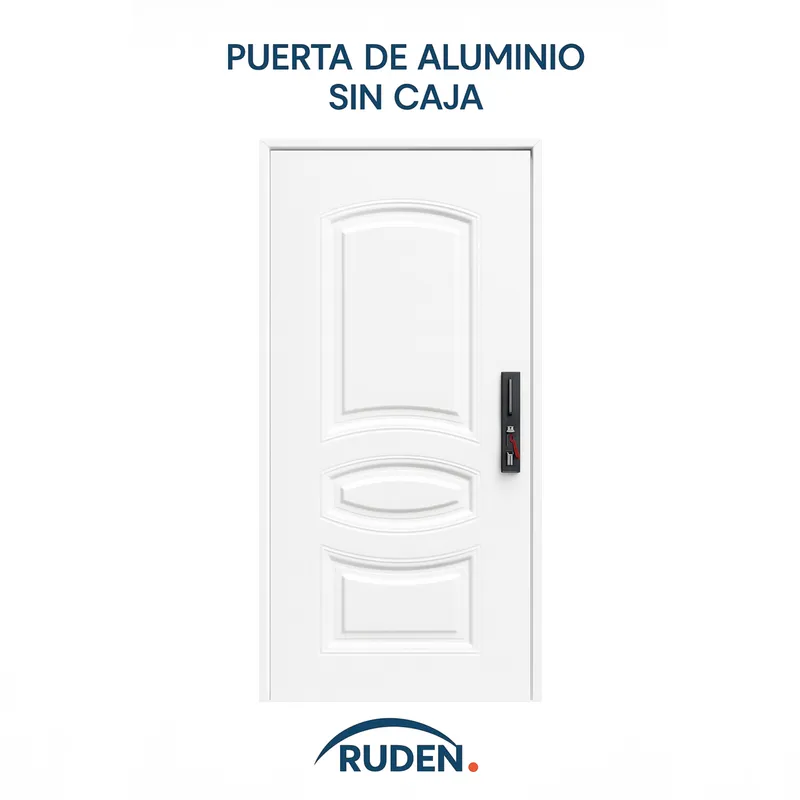 Puerta de aluminio sin caja