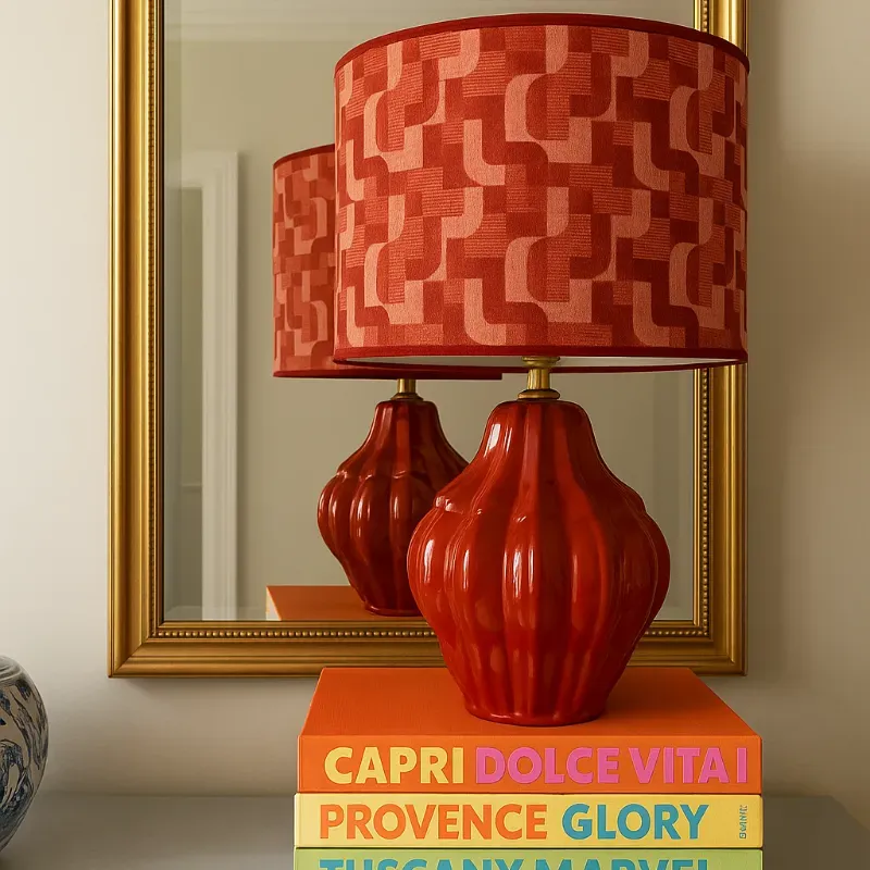 Lámpara de Base Roja