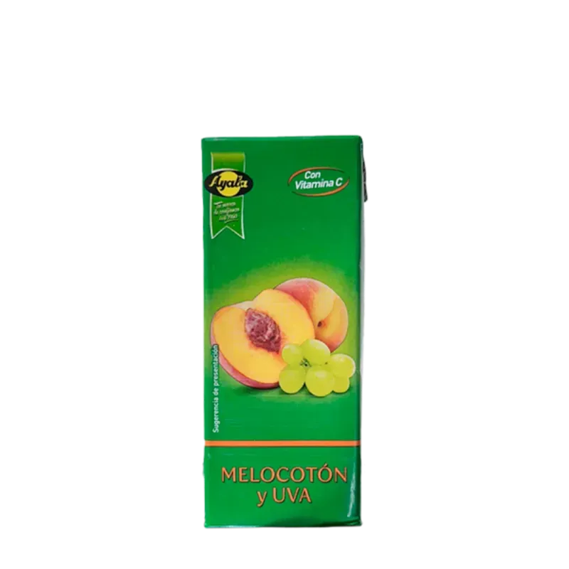 Jugo de Melocotón y Uva Ayala 200ml