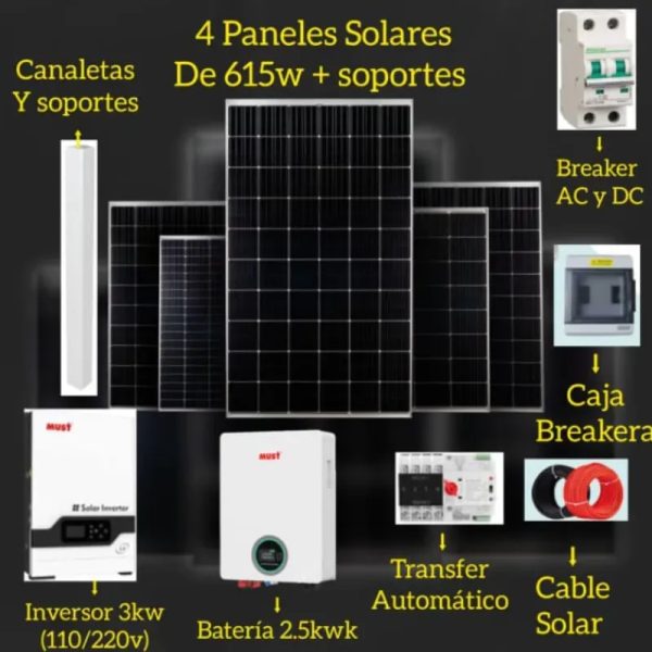 ☀️Kit fotovoltaico 3Kw