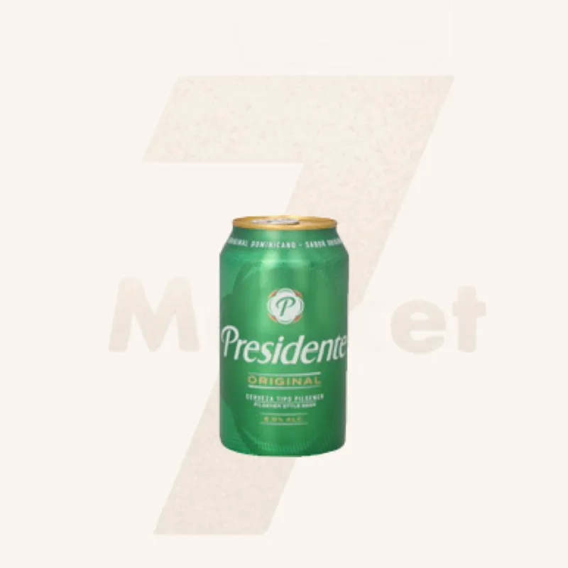 Cerveza lata presidente