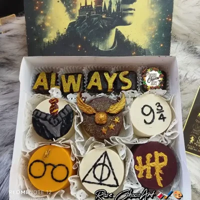 Caja de bombones y alfajores temática "Harry Potter"