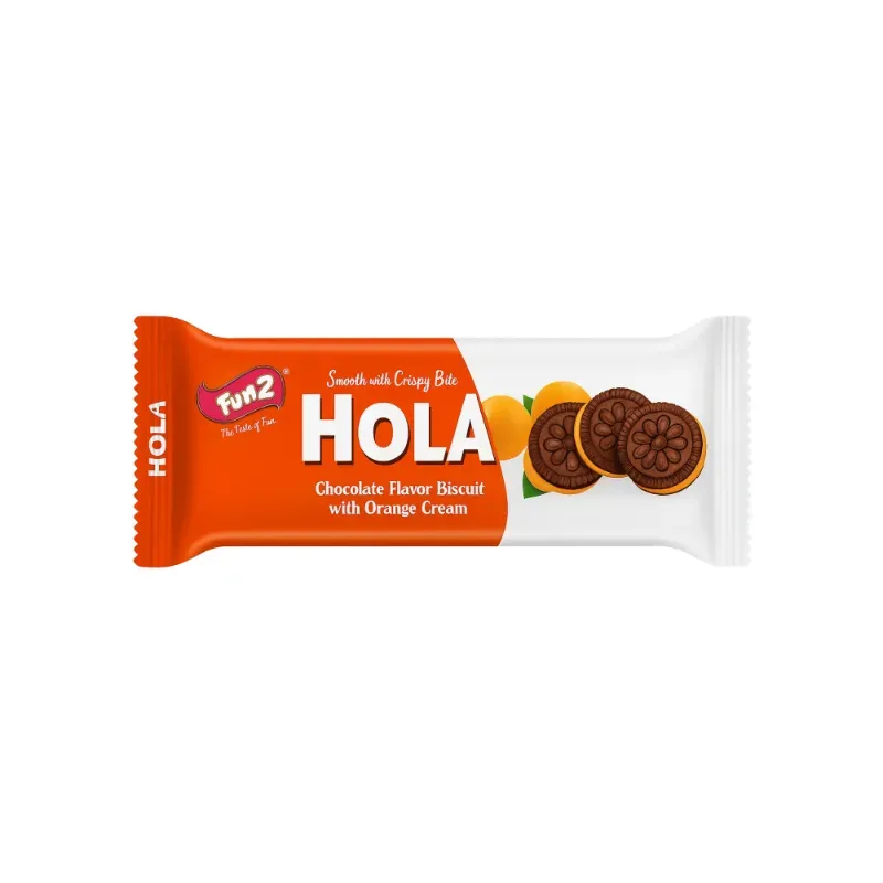 Galletas Hola de chocolate con relleno Naranja
