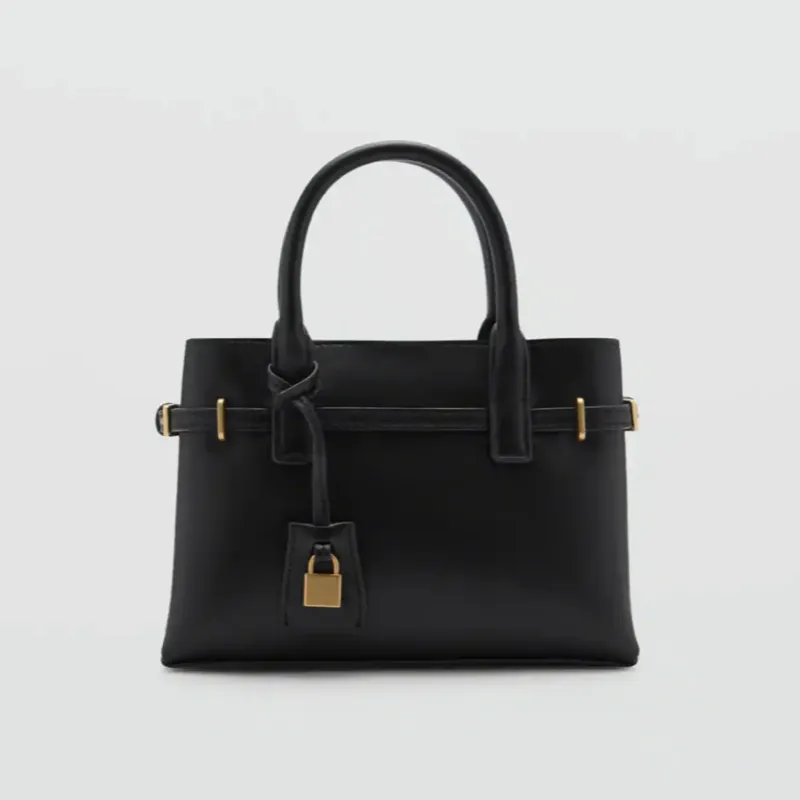 Bolso Mango mini shopper candado