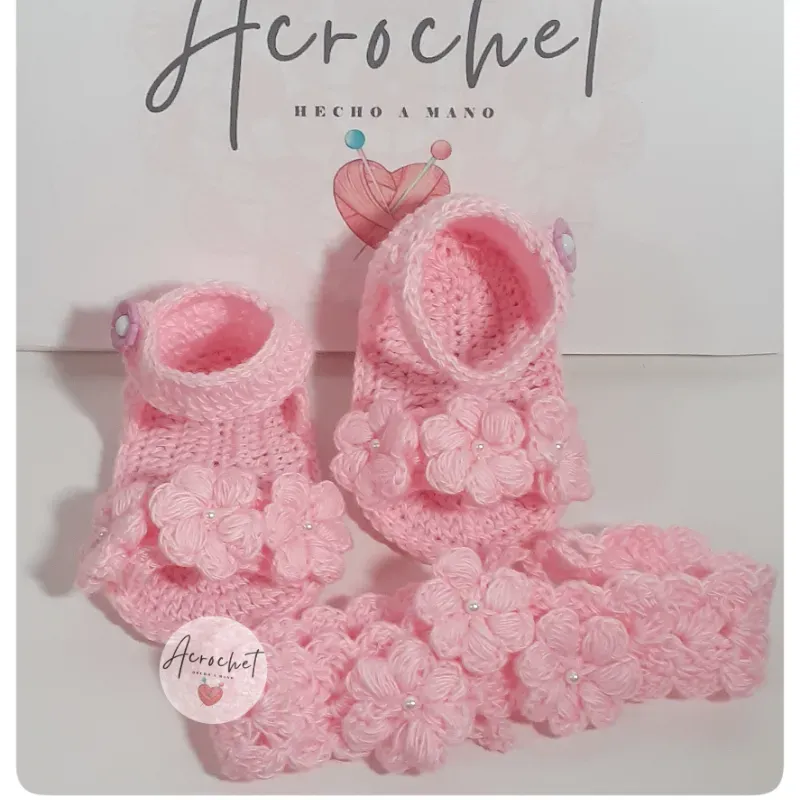 Conjunto de sandalias con diadema