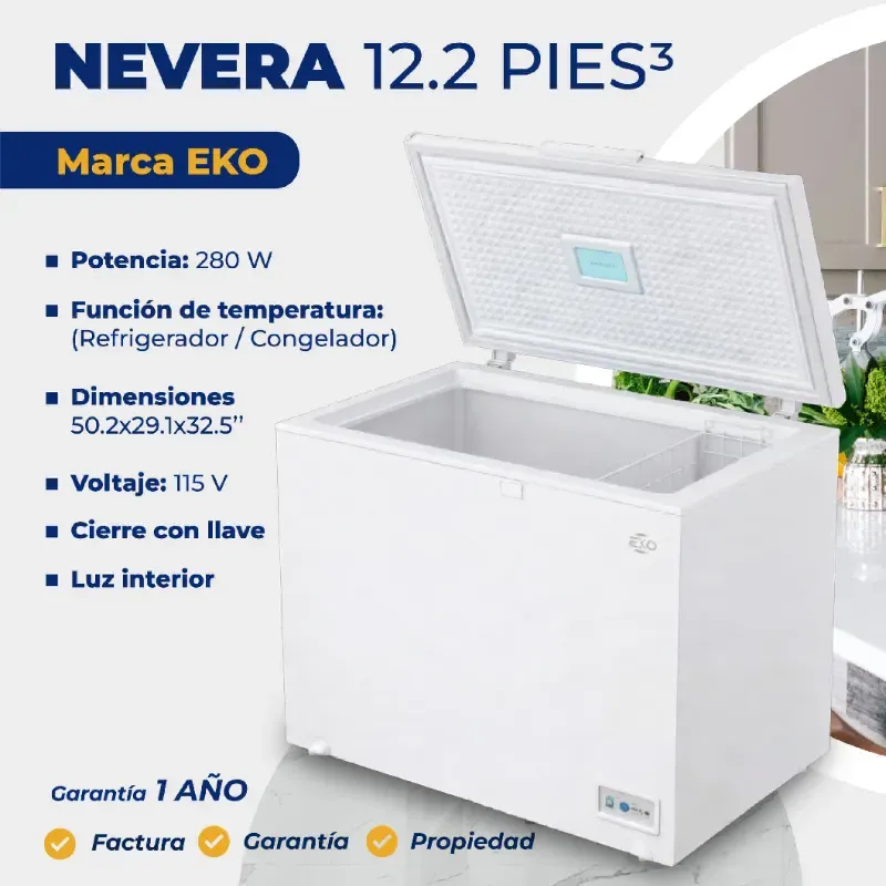 NEVERA 12.2 PIES EKO BLANCA (FAD)