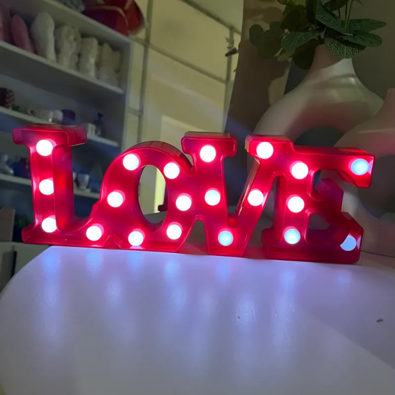 Love con luces led