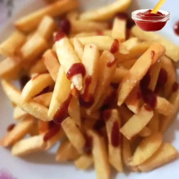 PAPAS PRE'FRITAS CON Ketchup 