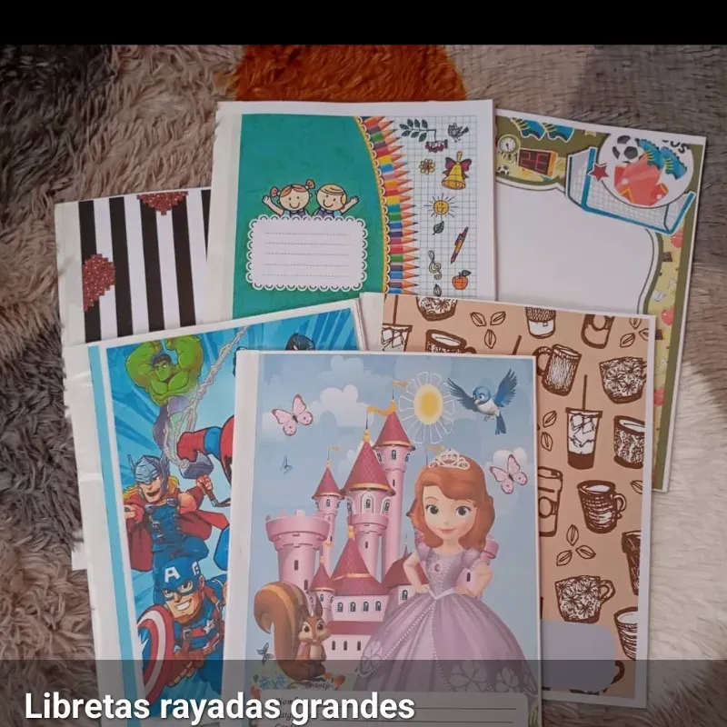 Libreta rayada grande
