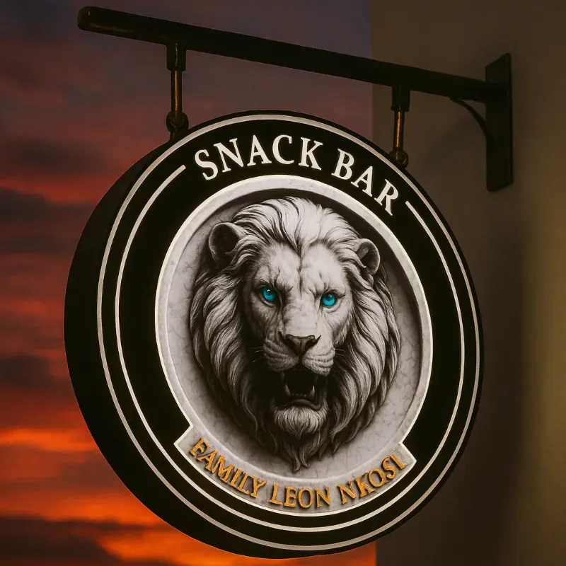 Cartel Lumínico Circular 60cm