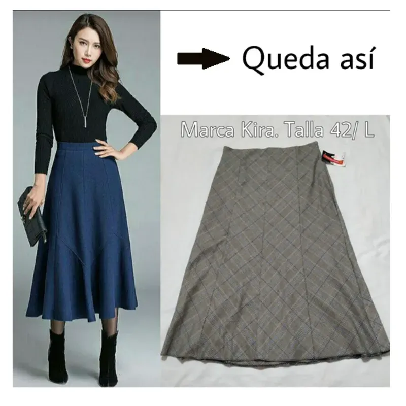 Saya larga de cuadro gris