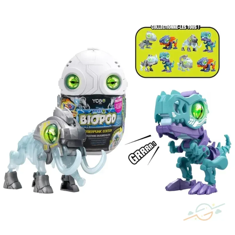 Huevo de dinosaurio sopresa con efecto de luces y sonido