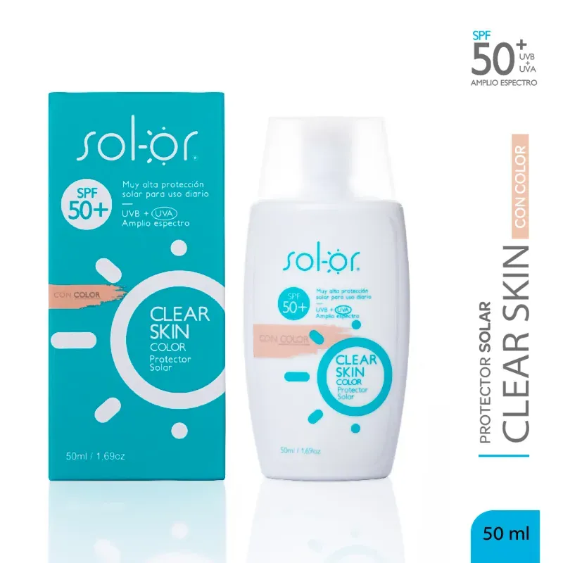 Solor Clear Skin Color 50 mL SPF 50+