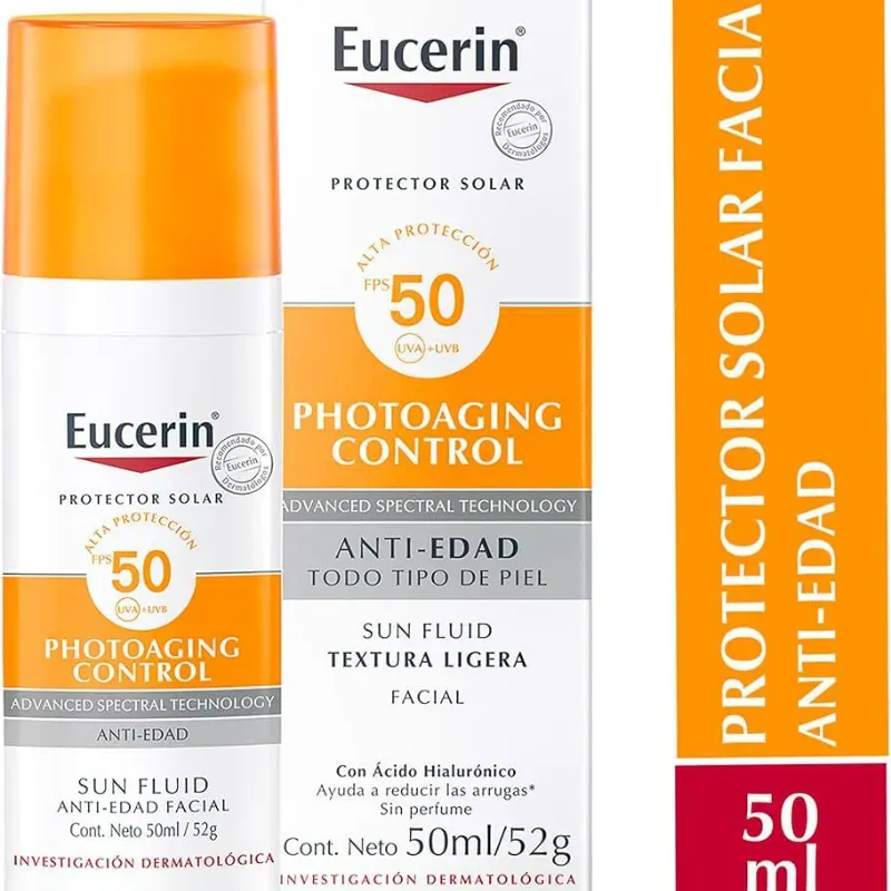 PROTECTORES SOLARES EUCERIN SPF50+, OLI CONTROL Y ANTI-EDAD