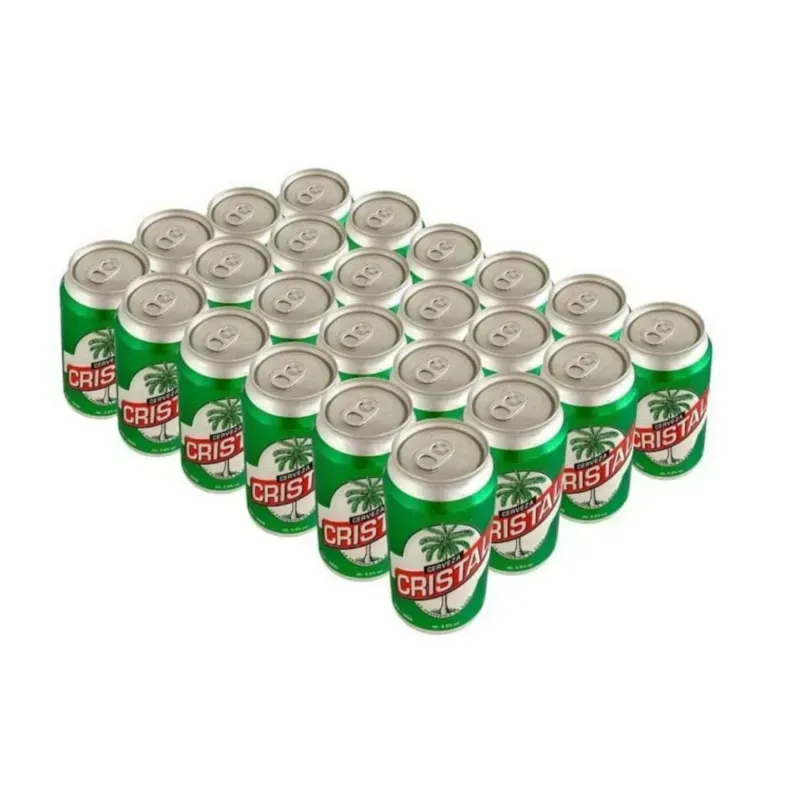Caja de Cerveza Cristal 24 Unidades - Lata 12 oz (355 ml) c/u