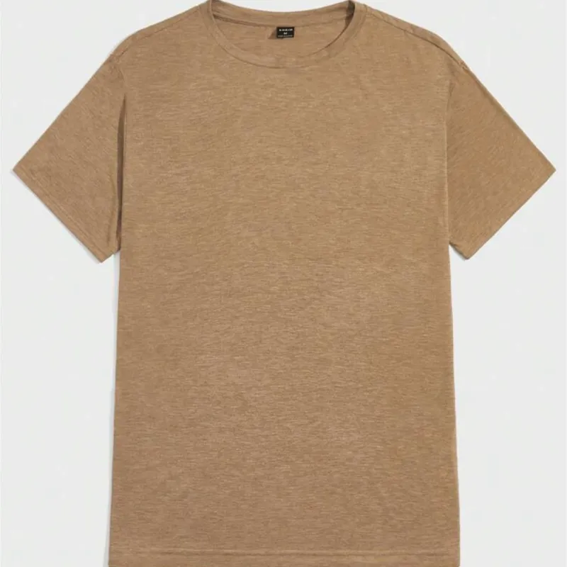 Manfinity ModaGents Camiseta de corte holgado de manga corta para hombre, verano