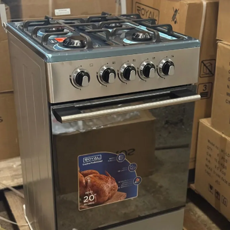 FOGON A GAS, 4 HORNILLAS CON HORNO, MARCA ROYAL REF: REH52SM