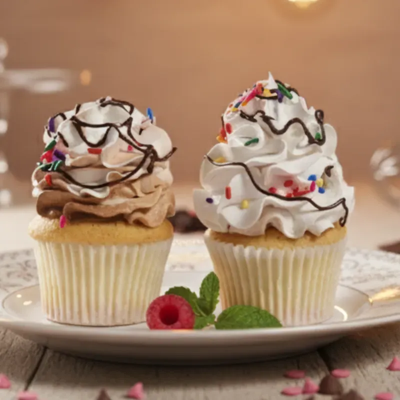Cupcake con chocolate