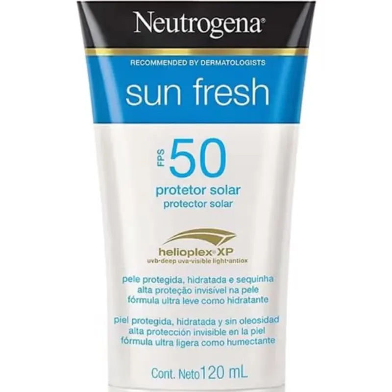 Protector Solar Facial y Corporal Neutrogena Sun Fresh FPS 50 120 ml
