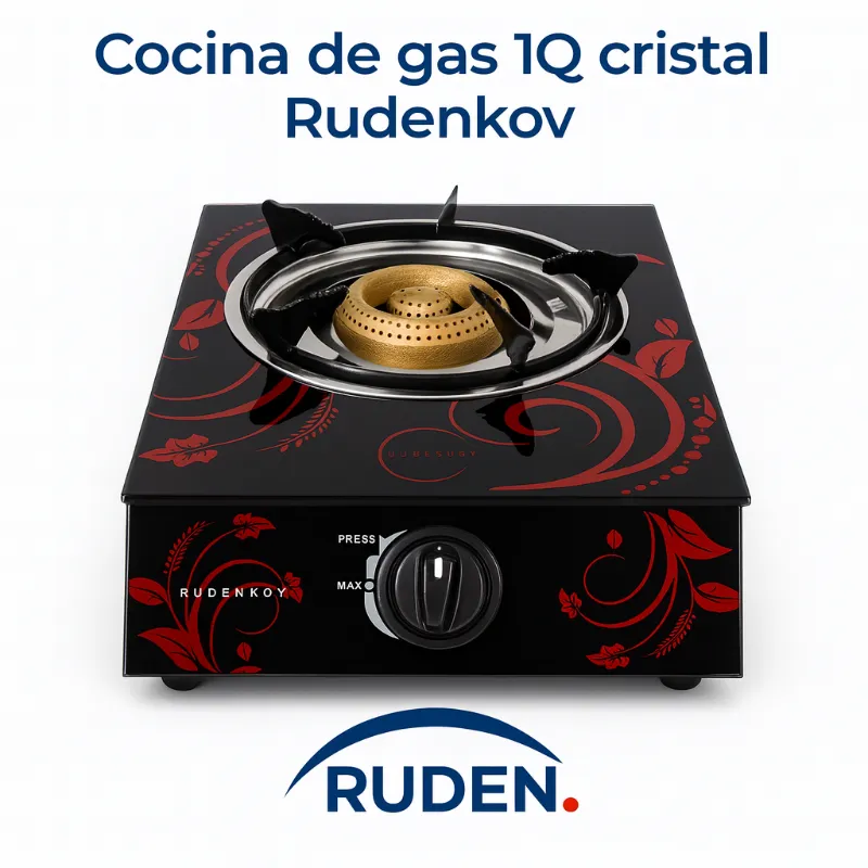 Cocina de gas 1Q cristal Rudenkov