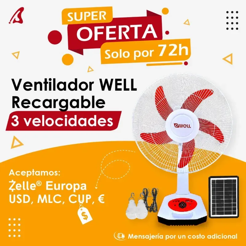 Ventilador Well Recargable