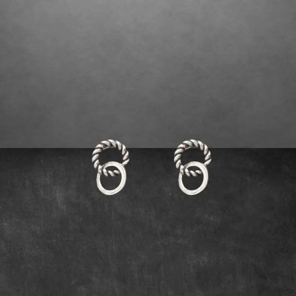 Aretes artesanales doble aro