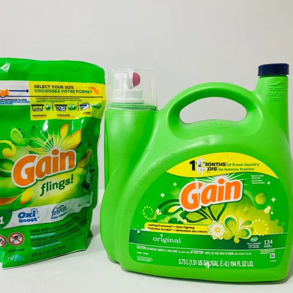 Detergente concentrado marca Gain 5.73 L