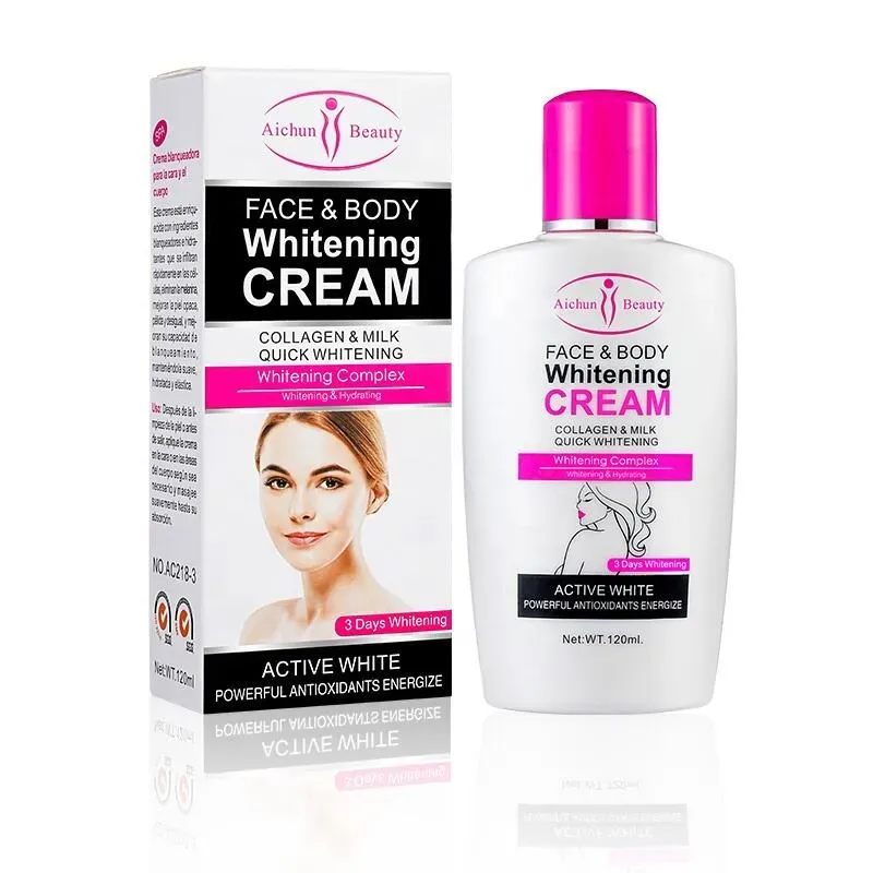Crema corporal blanqueadora