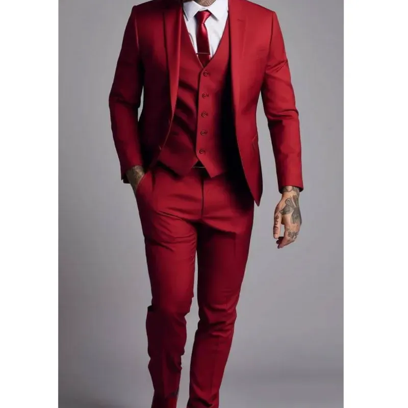 Traje inglés 3 piezas (blazer, chaleco y pantalón)