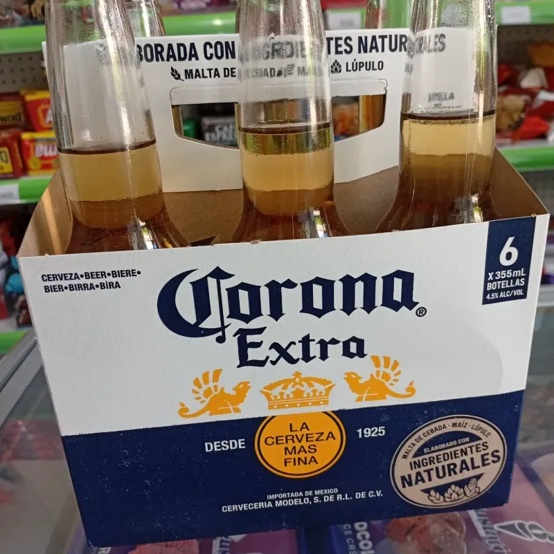 Cerveza corona (6 unidades)