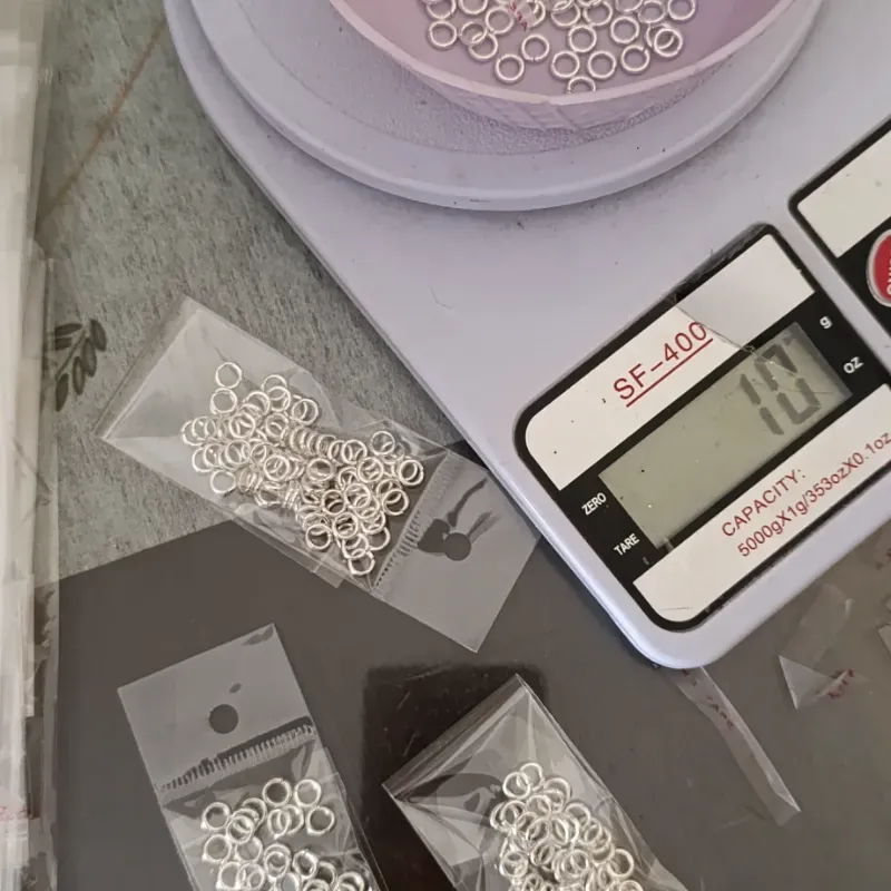 Argolla plateada de metal de 6mm (Medida 1. 2x6 AR-A)