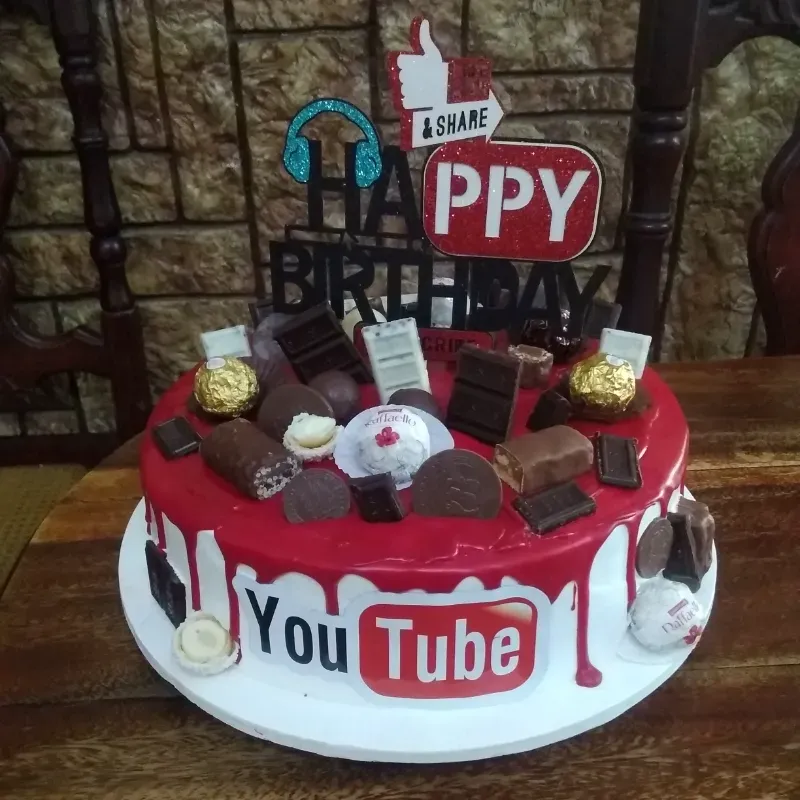 Pastel con chocolate