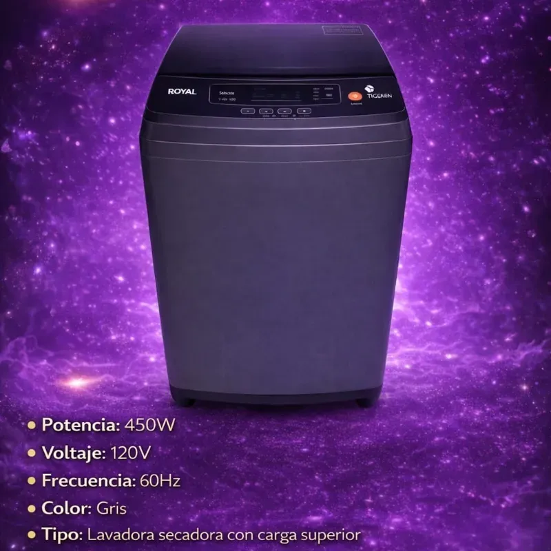 Lavadora automática royal de 9 kg
