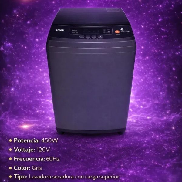 Lavadora automática royal de 9 kg