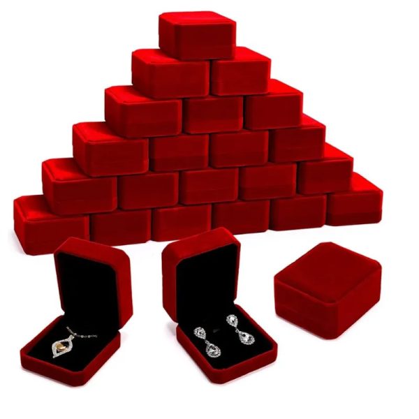 Cajas de terciopelo rojas modelo 2