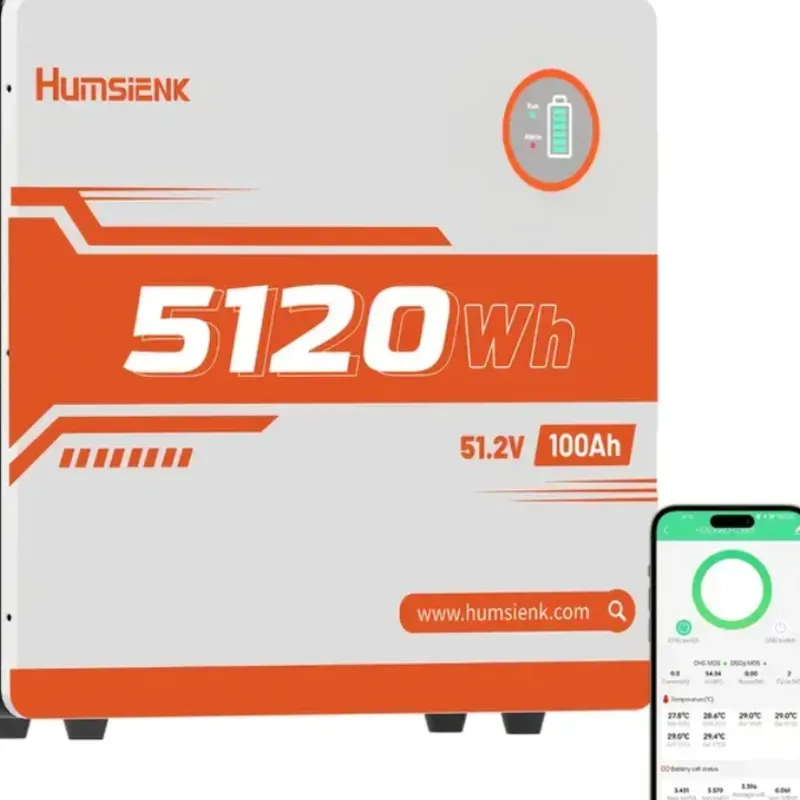 Humsienk 51.2V 100Ah 5120Wh