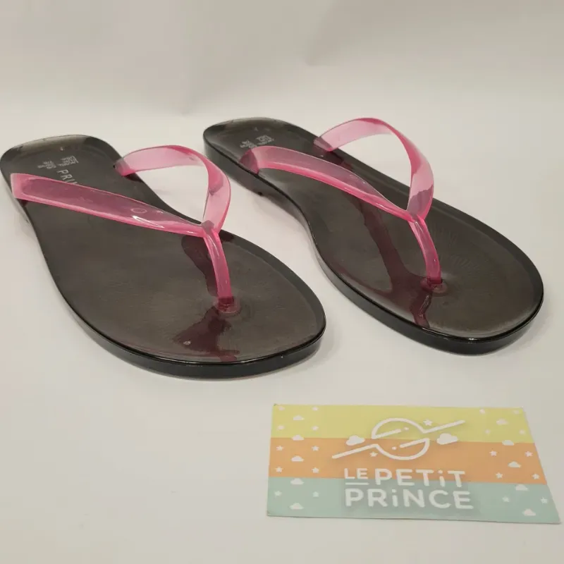 Sandalia negra rosa PRIMARK