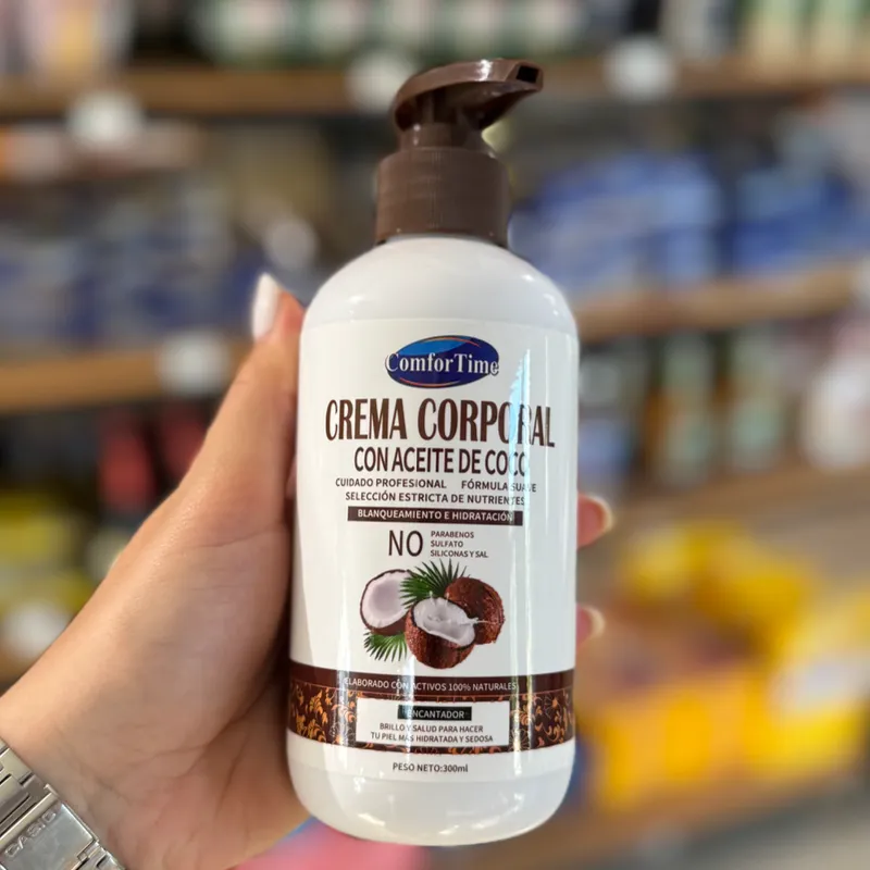 Crema corporal de coco