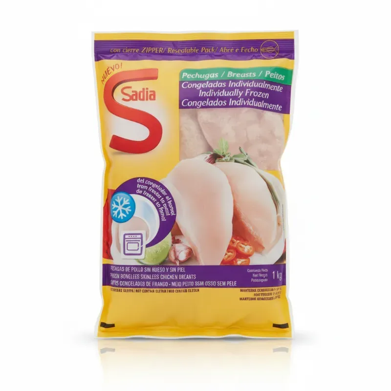 Pechuga de Pollo (1kg) sin hueso y sin piel Sadia - 1Kg