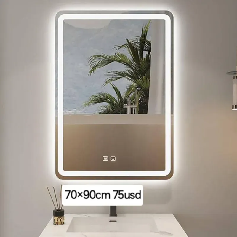 Espejo táctil de dos pasos de luces