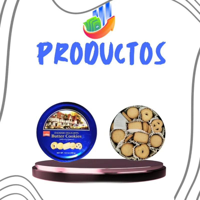 Lata de galletas dulces de mantequilla