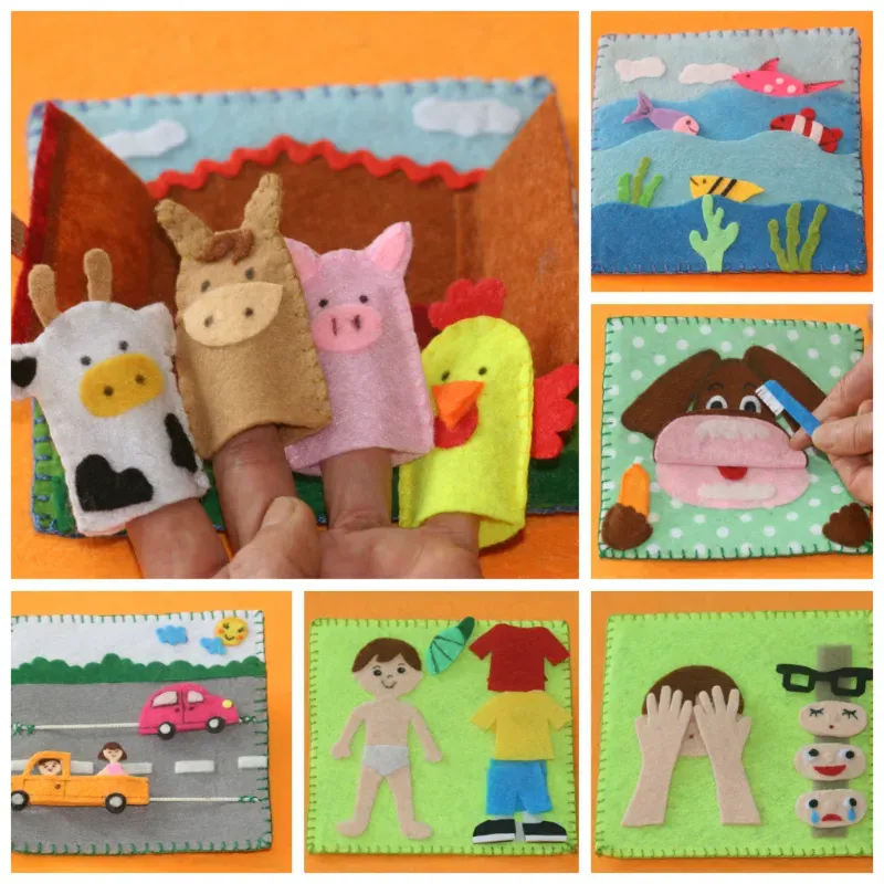 Juego didáctico de fieltro