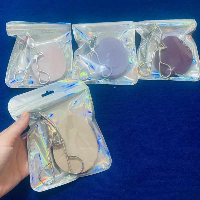 Set de enchinador de pestañas y esponja